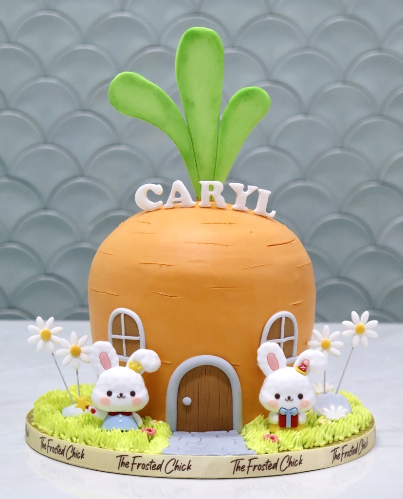 bunny rabbits carrot house
